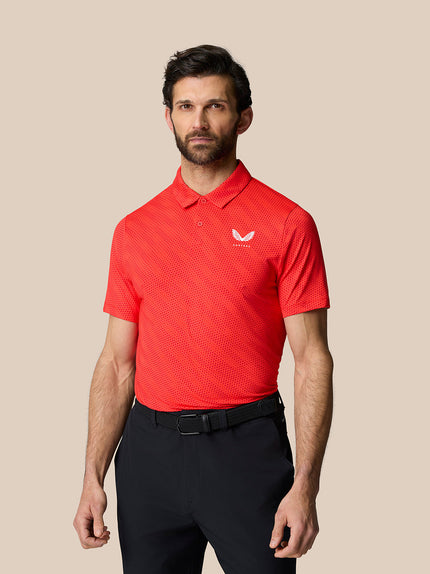 Club Graphic Polo - Poppy Red
