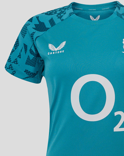 Women’s England Rugby 25/26 Performance Short Sleeve T-Shirt – Storm Blue
