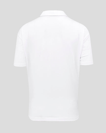 Women's England Rugby 25/26 Travel Short Sleeve Polo - Brilliant White