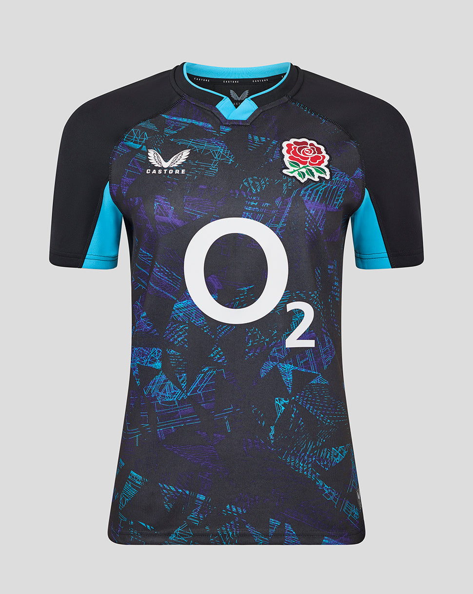 Women's England Rugby Alternate Short Sleeve Replica Shirt – Caviar