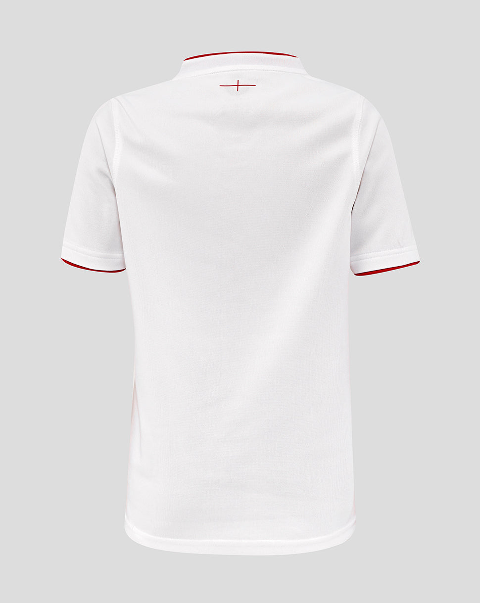 Junior England Rugby 25/26 Home Pro Shirt - Brilliant White