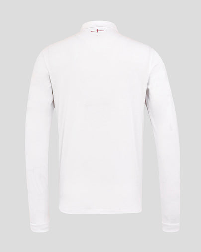 Men’s England Rugby 25/26 Home Classic Long Sleeve Shirt – Brilliant White