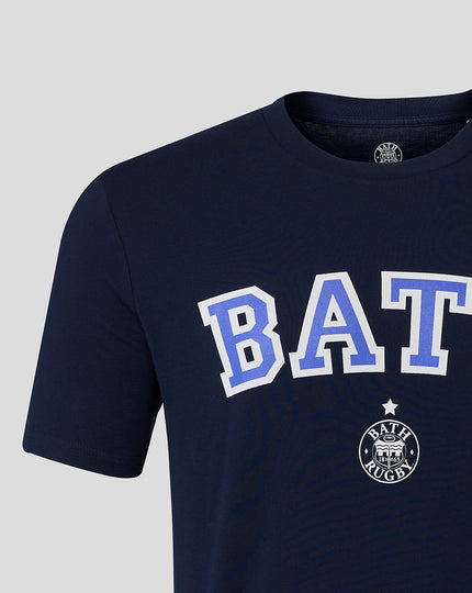 BATH RUGBY VARSITY TEE - FRENCH NAVY