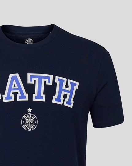 BATH RUGBY VARSITY TEE - FRENCH NAVY
