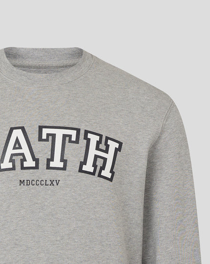 BATH RUGBY VARSITY CREW SWEATSHIRT - HEATHER GREY