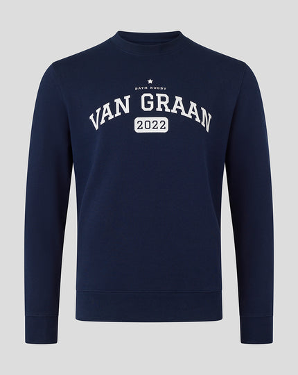 BATH RUGBY VAN GRAAN CREW SWEATSHIRT - FRENCH NAVY