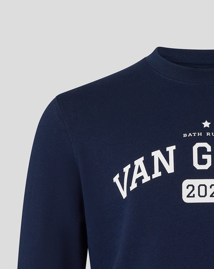 BATH RUGBY VAN GRAAN CREW SWEATSHIRT - FRENCH NAVY