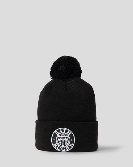 BATH RUGBY BLACK BOBBLE HAT