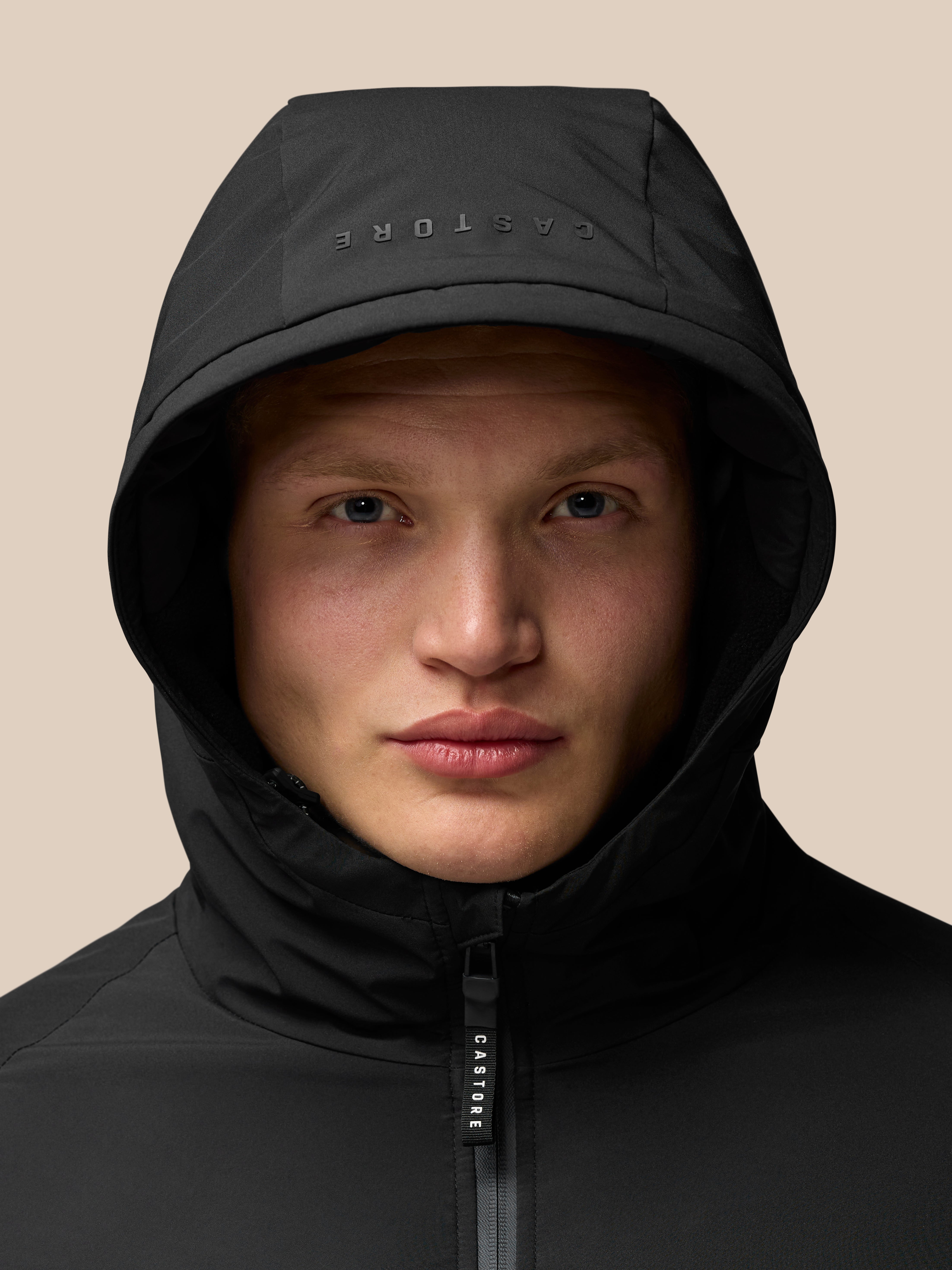 Longline Wadded Jacket - Black