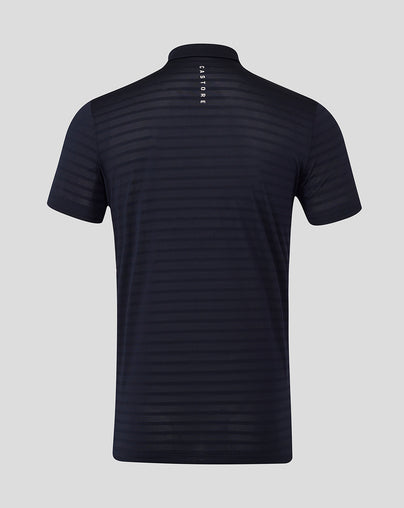 GOLF PINNACLE PIQUE STRIPE POLO - NAVY