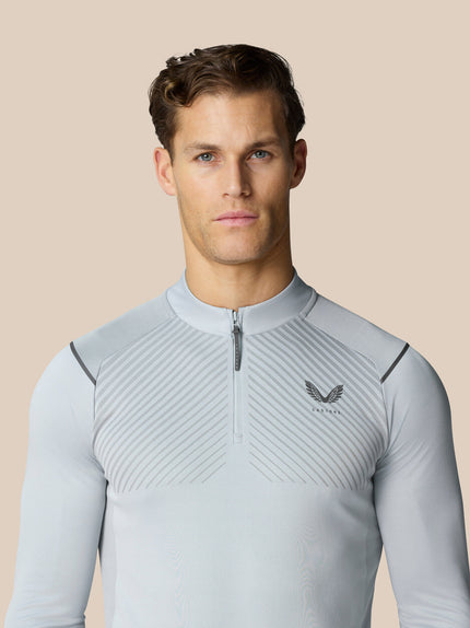 Pinnacle LVS 1/4 Zip Top - Mid Grey