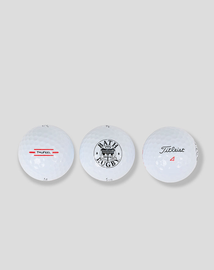 BATH RUGBY TITELIST TRU FEEL GOLF BALLS - 3 PACK