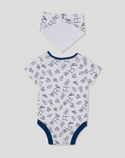 BABY 24/25 VEST & BIB SET - WHITE