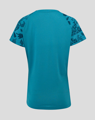 Women’s England Rugby 25/26 Performance Short Sleeve T-Shirt – Storm Blue