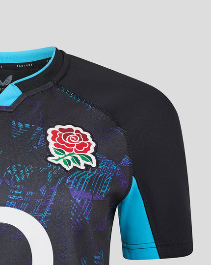 Women’s England Rugby Alternate Short Sleeve Replica Shirt – Caviar