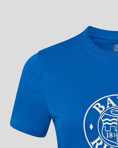 WOMEN'S 24/25 CREST T-SHIRT - BLUE