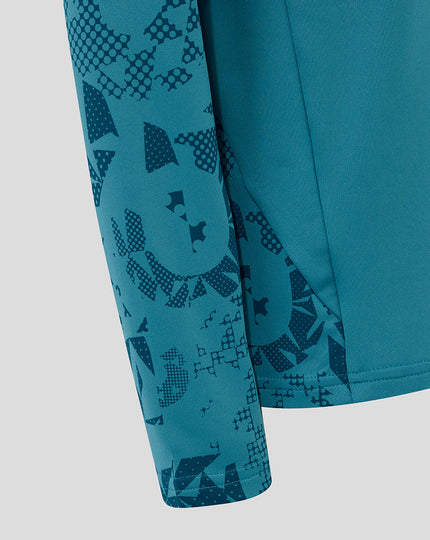 Junior England Rugby 25/26 Performance Midlayer Top - Storm Blue