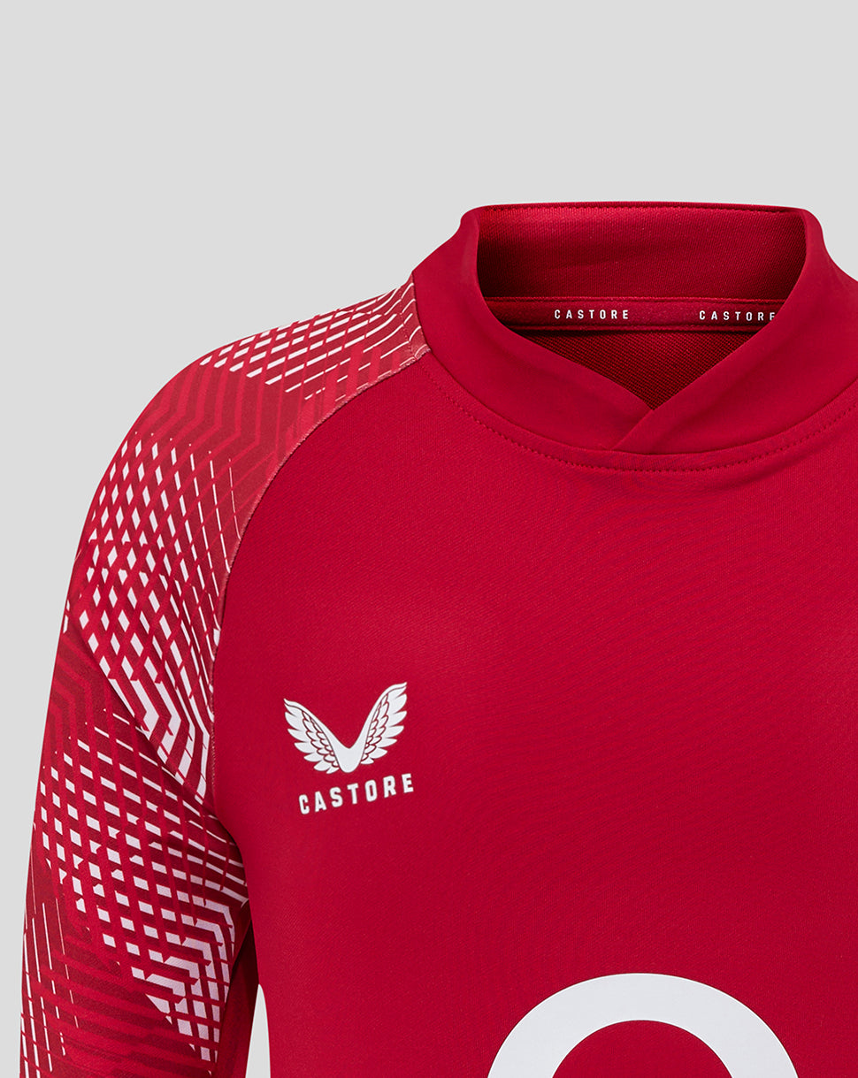 England Rugby Junior 25/26 Pre Match Drill Top - Jester Red