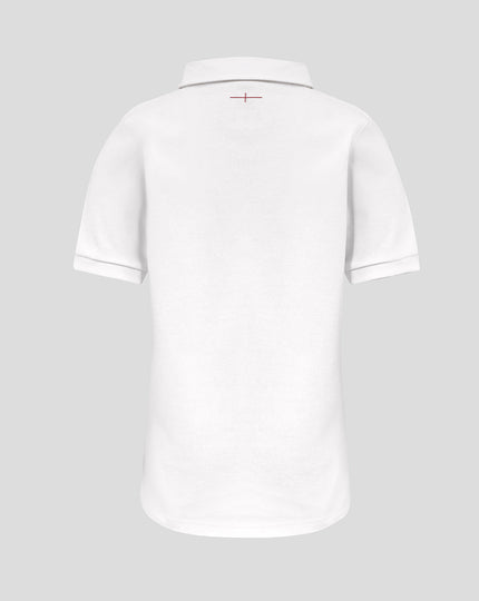 Junior England Rugby 25/26 Home Classic Short Sleeve Shirt - Brilliant White