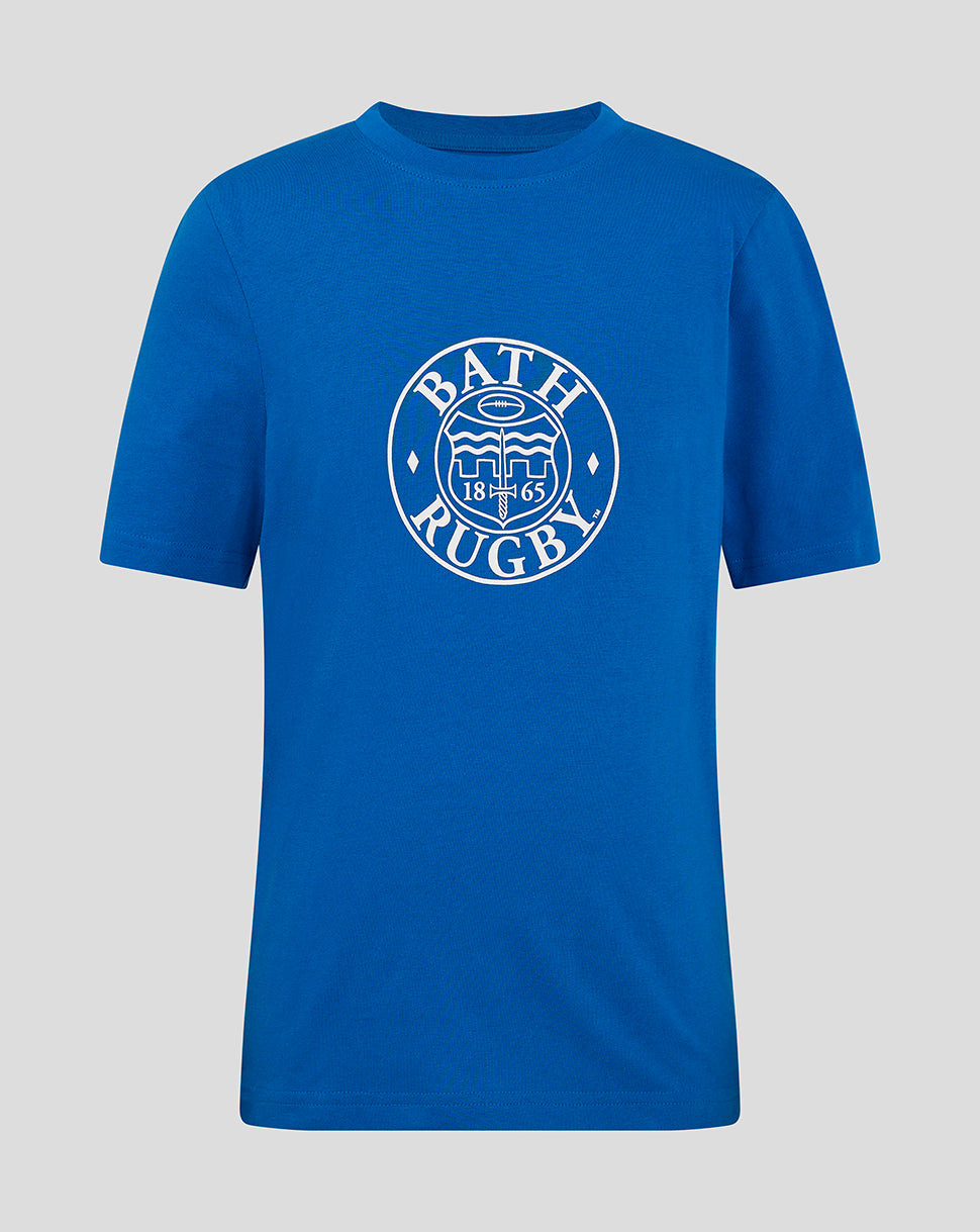 JUNIOR 24/25 CREST T-SHIRT - BLUE