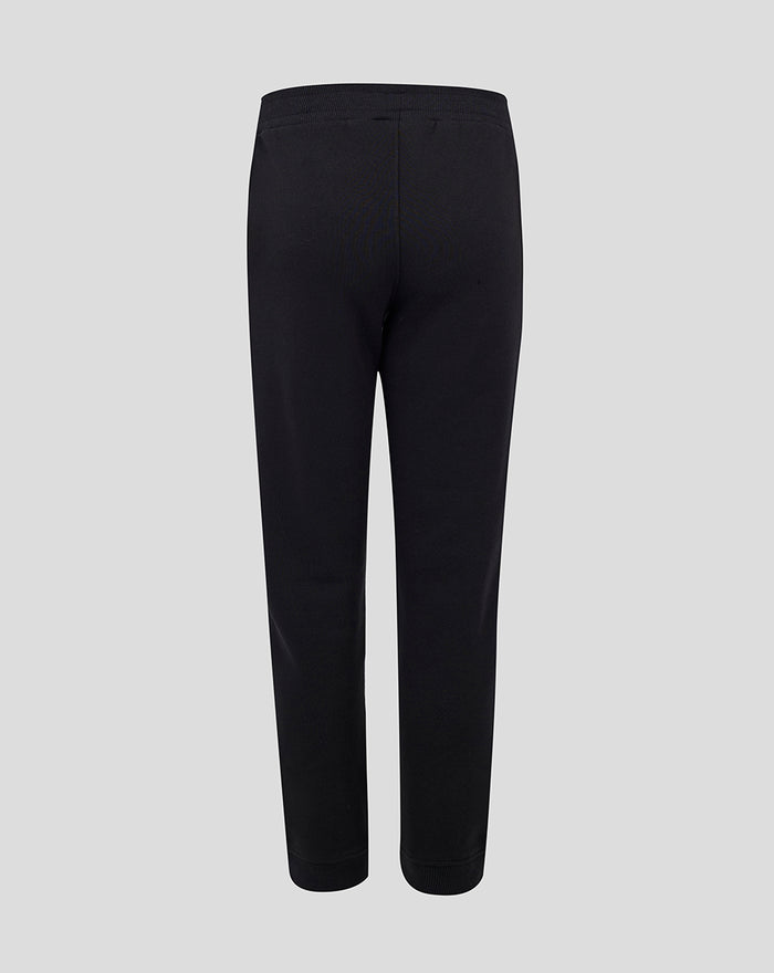 Back view of black Junior 24/25 Core Jogger with elastic waistband