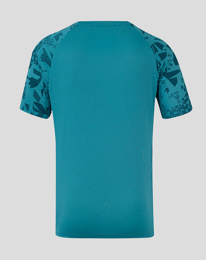 Men’s England Rugby 25/26 Performance Short Sleeve T Shirt – Storm Blue