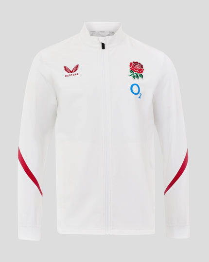 England Rugby Men's  Long Sleeve Anthem Jacket O2 – Brilliant White