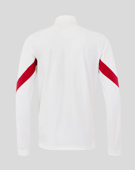 England Rugby Men's  Long Sleeve Anthem Jacket O2 – Brilliant White