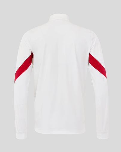 England Rugby Men's  Long Sleeve Anthem Jacket O2 – Brilliant White