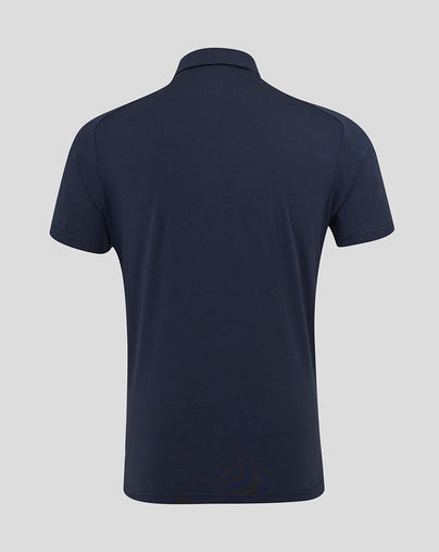 Men's England Rugby 25/26 Travel Short Sleeve Polo - Inkwell