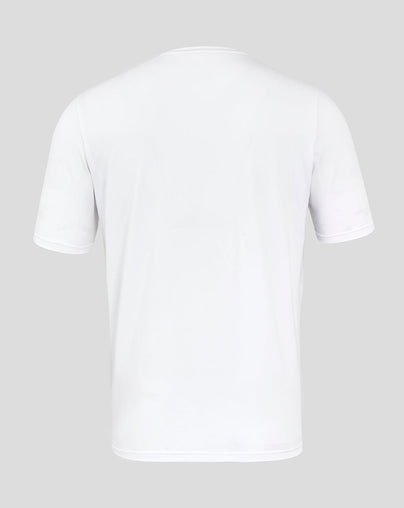 Men's England Rugby 25/26 Travel Short Sleeve Tee - Brilliant White
