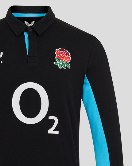 Men’s England Rugby Alternate Classic Long Sleeve Shirt – Caviar