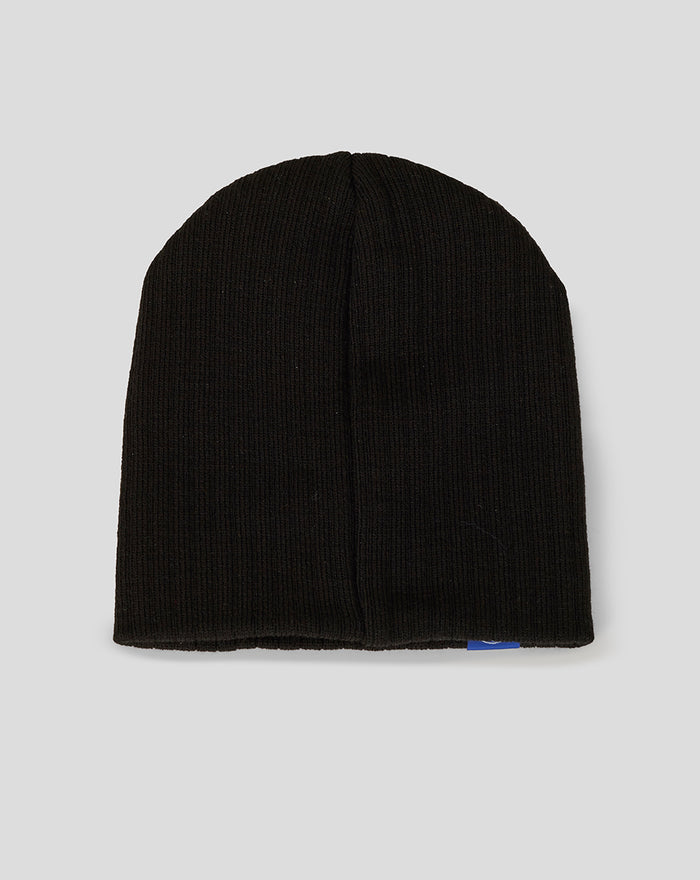 MATCHDAY CLUB BEANIE black knit beanie with center seam