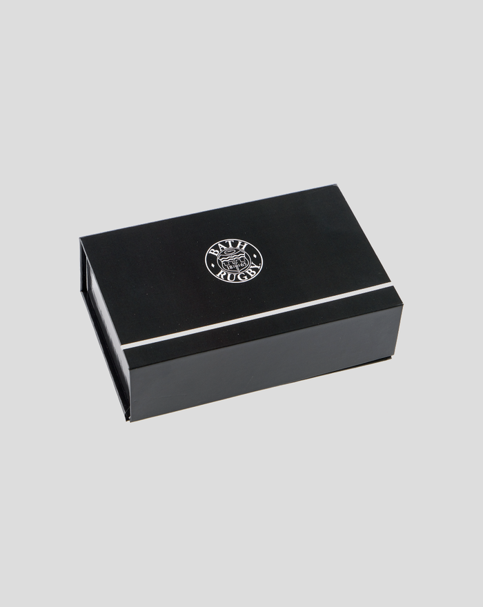 Closed Bath Rugby IBOX 2.0 Plus box with Bath Rugby logo on the lid.