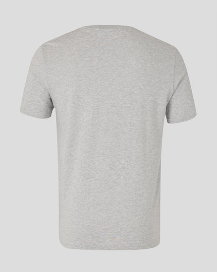 BR LOGO RUGBY TEE - HEATHER GREY