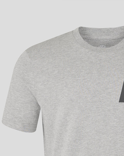 BR LOGO RUGBY TEE - HEATHER GREY