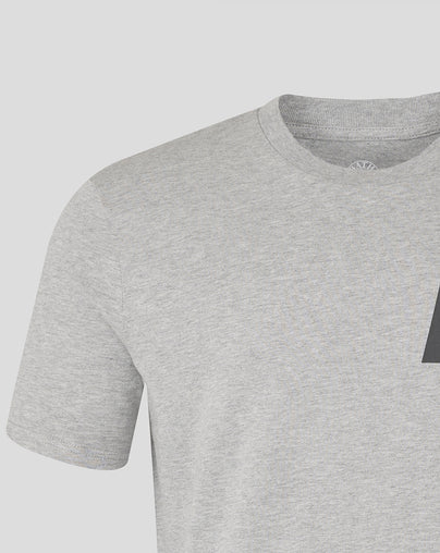 BR LOGO RUGBY TEE - HEATHER GREY