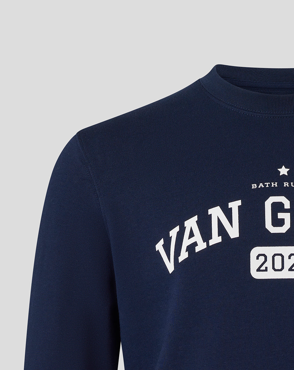 BATH RUGBY VAN GRAAN CREW SWEATSHIRT - FRENCH NAVY