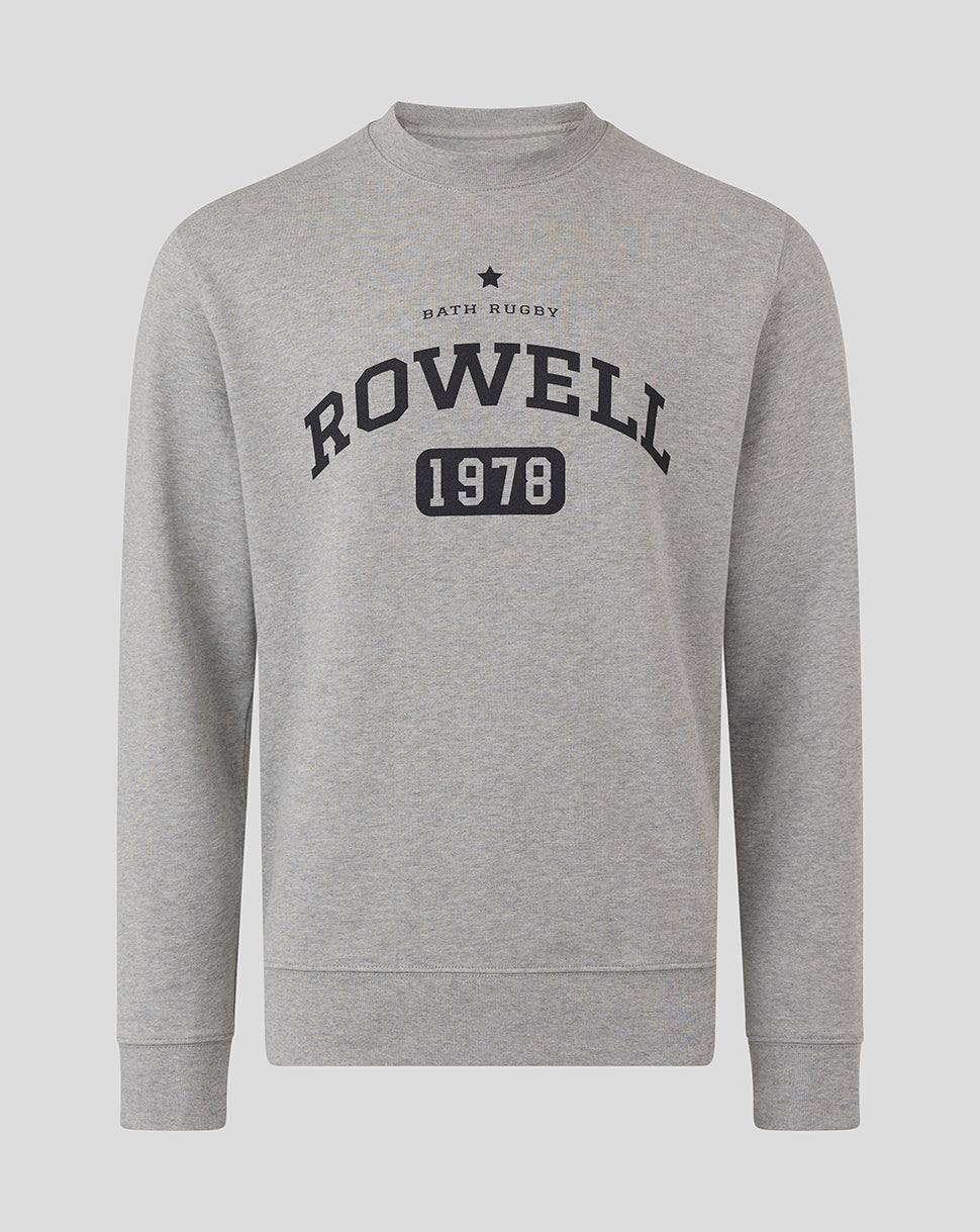 BATH RUGBY ROWELL CREW SWEATSHIRT - HEATHER GREY