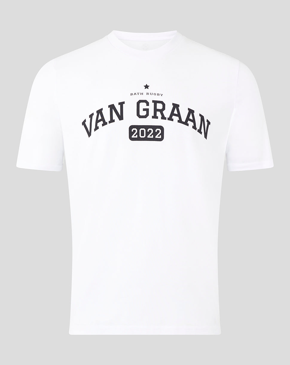 BATH RUBGY VAN GRAAN TEE - WHITE